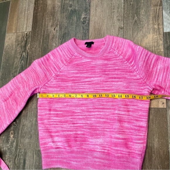 J. Crew Collection Pink Marled Alpaca Knit Tie Sleeve Sweater Sz M - Picture 8 of 13